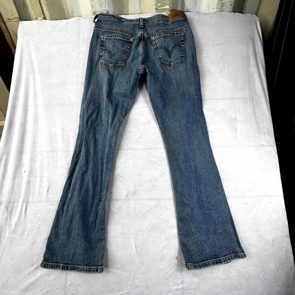Levi's 515 Jeans Womens 8M Blue Denim Stretch Heritage Five Pockets Bootcut Leg